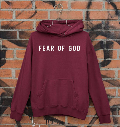 Fear of God Unisex Hoodie for Men/Women-Maroon-Ektarfa.online