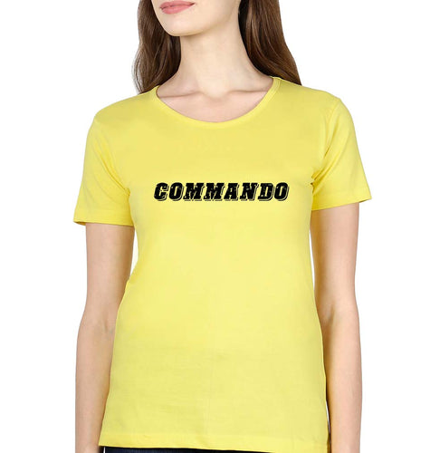 Commando T-Shirt for Women-Yellow-Ektarfa.online