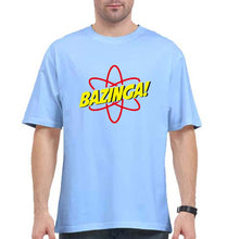 Load image into Gallery viewer, Sheldon Cooper Bazinga Oversized T-Shirt for Men-Baby Blue-Ektarfa.online
