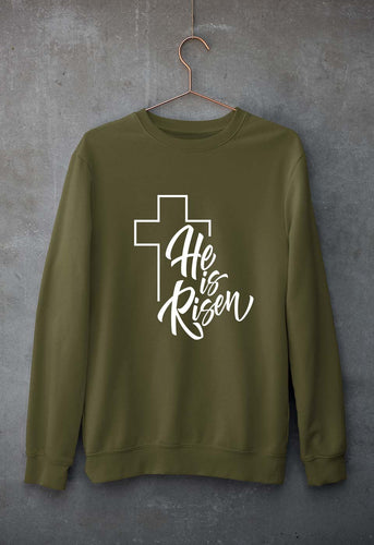 Christian Unisex Sweatshirt for Men/Women-Olive Green-Ektarfa.online