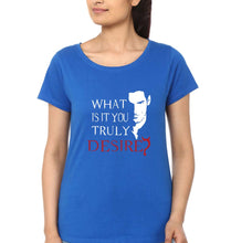 Load image into Gallery viewer, Lucifer T-Shirt for Women-Royal Blue-Ektarfa.online
