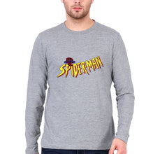 Load image into Gallery viewer, Spiderman Superhero Full Sleeves T-Shirt for Men-Grey-Ektarfa.online
