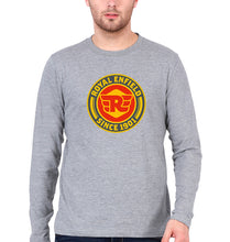 Load image into Gallery viewer, Royal Enfield Full Sleeves T-Shirt for Men-Grey Melange-Ektarfa.online
