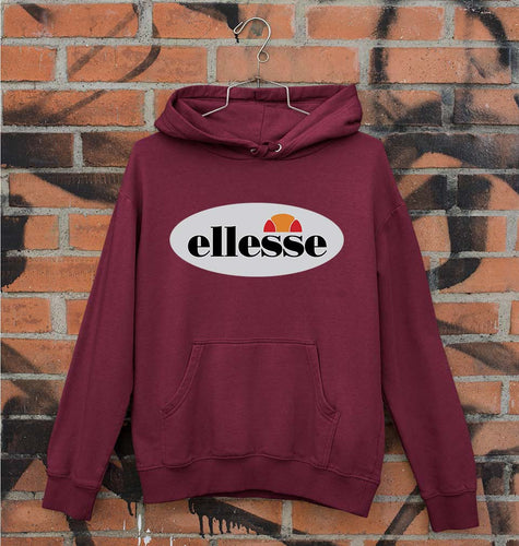 Ellesse Unisex Hoodie for Men/Women-Maroon-Ektarfa.online