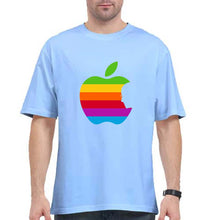 Load image into Gallery viewer, Steve Jobs Apple Oversized T-Shirt for Men-Baby Blue-Ektarfa.online
