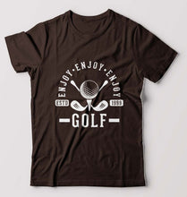 Load image into Gallery viewer, Golf T-Shirt for Men-Coffee Brown-Ektarfa.online
