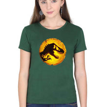Load image into Gallery viewer, Jurassic World T-Shirt for Women-Dark Green-Ektarfa.online
