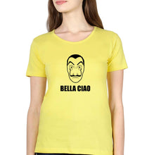 Load image into Gallery viewer, Money Heist Bella Ciao T-Shirt for Women-Yellow-Ektarfa.online
