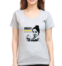 Load image into Gallery viewer, Chanu Saikhom Mirabai T-Shirt for Women-Grey Melange-Ektarfa.online
