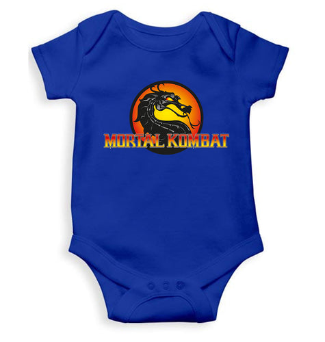 Mortal Kombat Kids Romper Kids Romper For Baby Boy/Girl-0-5 Months(18 Inches)-Royal Blue-Ektarfa.online