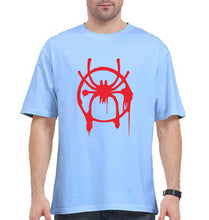 Load image into Gallery viewer, Spiderman Superhero Oversized T-Shirt for Men-Baby Blue-Ektarfa.online
