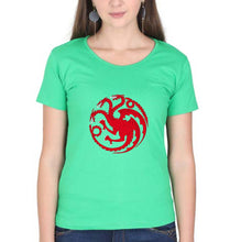 Load image into Gallery viewer, House of the Dragon (GOT) T-Shirt for Women-flag green-Ektarfa.online
