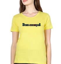 Load image into Gallery viewer, Born Annoyed T-Shirt for Women-Yellow-Ektarfa.online
