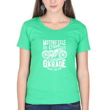 Load image into Gallery viewer, Motorcycle T-Shirt for Women-flag green-Ektarfa.online

