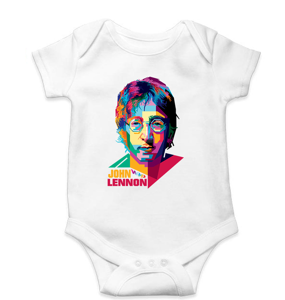 John Lennon Kids Romper For Baby Boy/Girl-White-Ektarfa.online