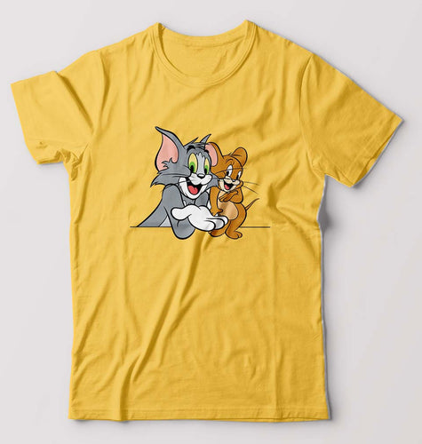 Tom and Jerry T-Shirt for Men-Golden Yellow-Ektarfa.online