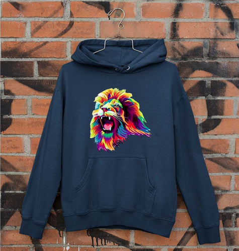 Lion Unisex Hoodie for Men/Women-Navy Blue-Ektarfa.online