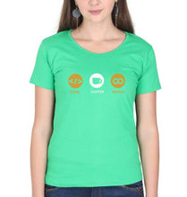 Load image into Gallery viewer, Coder T-Shirt for Women-flag green-Ektarfa.online
