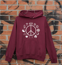 Load image into Gallery viewer, Peace Religious Symbols Unisex Hoodie for Men/Women-Maroon-Ektarfa.online
