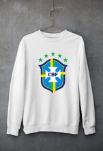 Load image into Gallery viewer, Brazil Football Unisex Sweatshirt for Men/Women-White-Ektarfa.online

