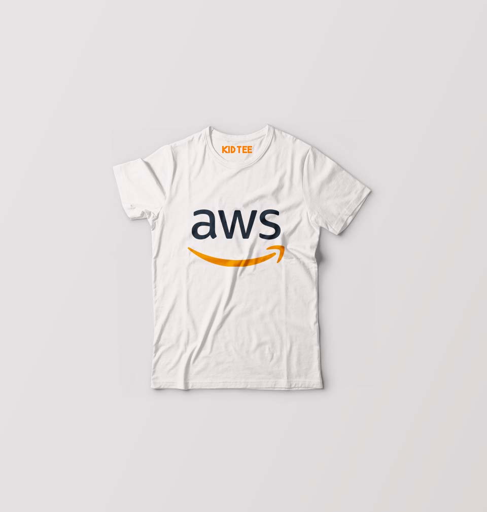 Amazon AWS Kids T-Shirt for Boy/Girl-White-Ektarfa.online