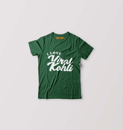 Virat Kohli T-Shirt for Boy/Girl-Dark Green-Ektarfa.online