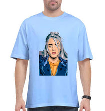Load image into Gallery viewer, Billie Eilish Oversized T-Shirt for Men-Baby Blue-Ektarfa.online
