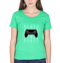 Load image into Gallery viewer, Geek Gamer T-Shirt for Women-flag green-Ektarfa.online
