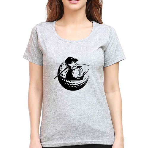 Tiger Woods T-Shirt for Women-Grey Melange-Ektarfa.online