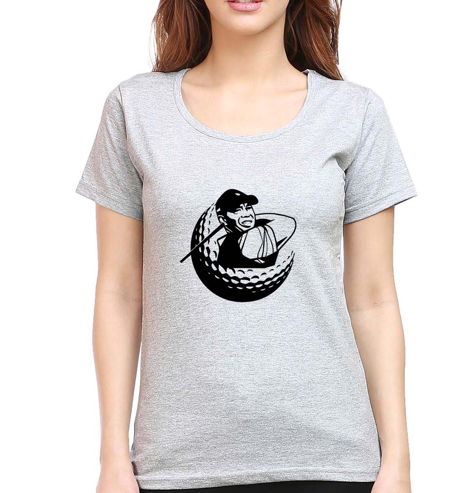 Tiger Woods T-Shirt for Women-Grey Melange-Ektarfa.online