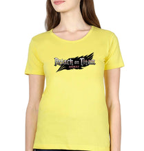 Load image into Gallery viewer, Attack on Titan T-Shirt for Women-Yellow-Ektarfa.online
