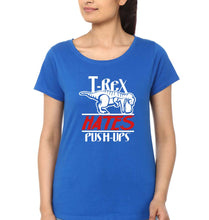Load image into Gallery viewer, T-Rex Gym Funny T-Shirt for Women-Royal Blue-Ektarfa.online
