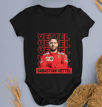 Load image into Gallery viewer, Sebastian Vettel F1 Kids Romper For Baby Boy/Girl-Black-Ektarfa.online
