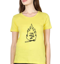 Load image into Gallery viewer, Twin Peaks Fire Walk With Me T-Shirt for Women-Yellow-Ektarfa.online
