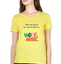 Load image into Gallery viewer, Nope T-Shirt for Women-Yellow-Ektarfa.online
