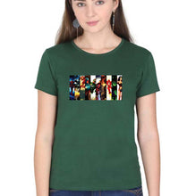 Load image into Gallery viewer, Superhero T-Shirt for Women-Dark Green-Ektarfa.online
