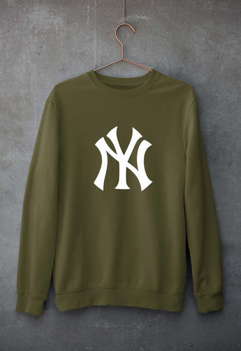 New York Yankees Unisex Sweatshirt for Men/Women-Olive Green-Ektarfa.online