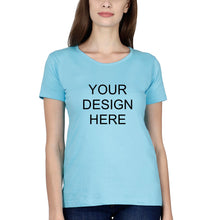 Load image into Gallery viewer, Customized-Custom-Personalized T-Shirt for Women-SkyBlue-Ektarfa.online
