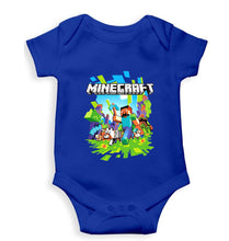 Load image into Gallery viewer, Minecraft Kids Romper For Baby Boy/Girl-0-5 Months(18 Inches)-Royal Blue-Ektarfa.online
