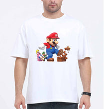 Load image into Gallery viewer, Mario Oversized T-Shirt for Men-White-Ektarfa.online
