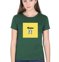 Load image into Gallery viewer, BTS Butter T-Shirt for Women-Dark Green-Ektarfa.online
