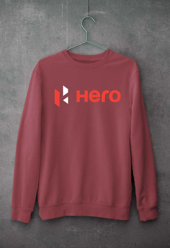 Hero MotoCorp Unisex Sweatshirt for Men/Women-Coral-Ektarfa.online