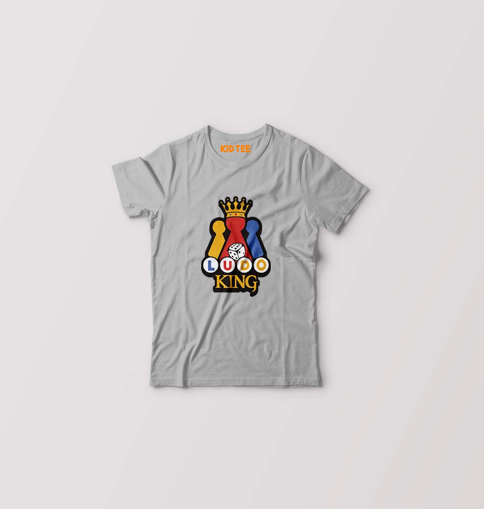 Ludo King Kids T-Shirt for Boy/Girl-Grey-Ektarfa.online