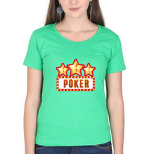 Load image into Gallery viewer, Poker T-Shirt for Women-flag green-Ektarfa.online
