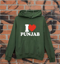 Load image into Gallery viewer, I Love Punjab Unisex Hoodie for Men/Women-Dark Green-Ektarfa.online
