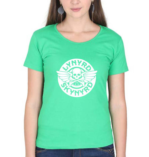Lynyrd Skynyrd T-Shirt for Women-flag green-Ektarfa.online