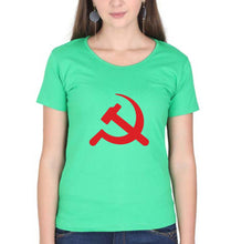 Load image into Gallery viewer, Communist party T-Shirt for Women-flag green-Ektarfa.online
