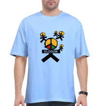 Load image into Gallery viewer, Olodum Oversized T-Shirt for Men-Baby Blue-Ektarfa.online
