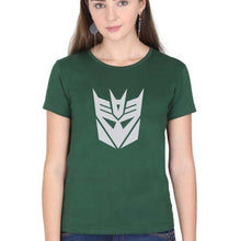 Load image into Gallery viewer, Decepticon Transformers T-Shirt for Women-Dark Green-Ektarfa.online
