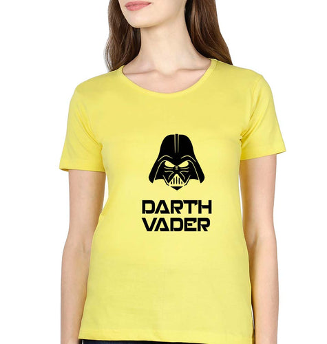 Star Wars Darth Vader T-Shirt for Women-Yellow-Ektarfa.online